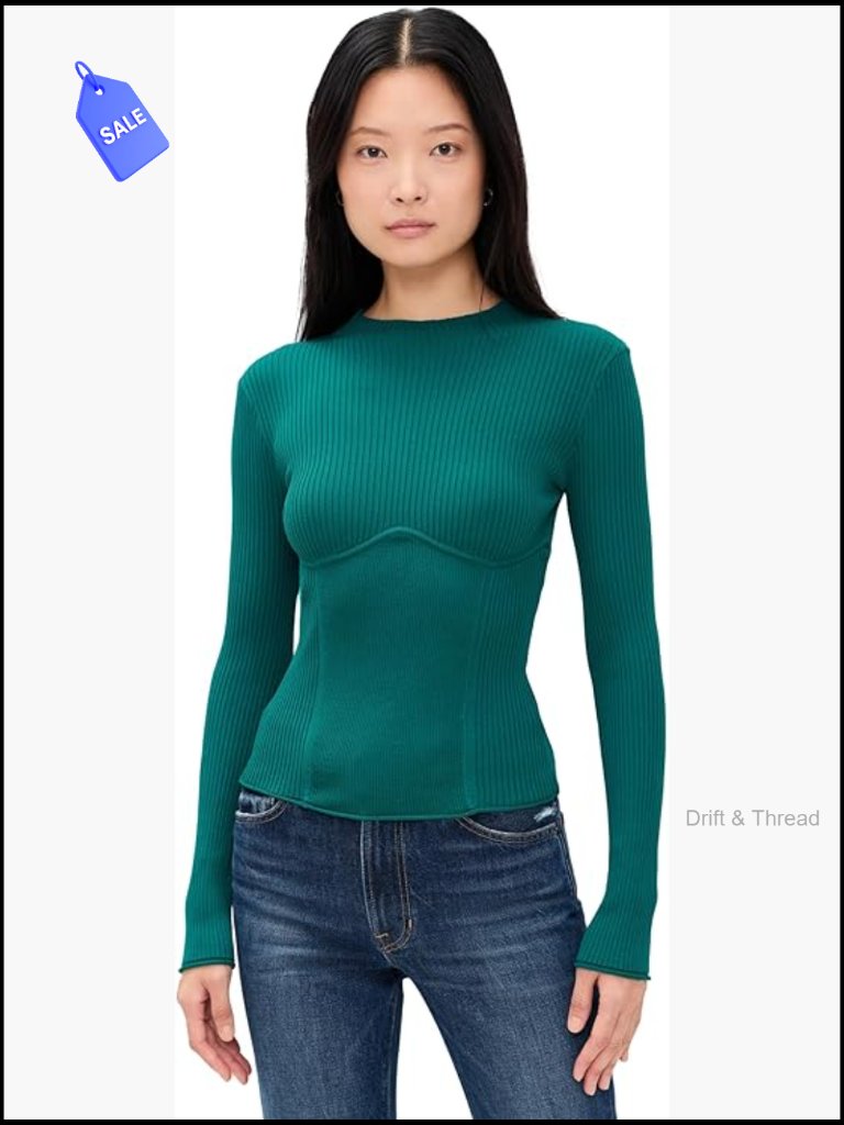 Mock Neck Long Sleeve Knit Top With Back Cutout